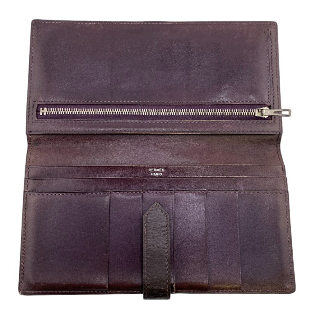 Hermes Dark Brown Leather Wallet - Picture 7 of 11